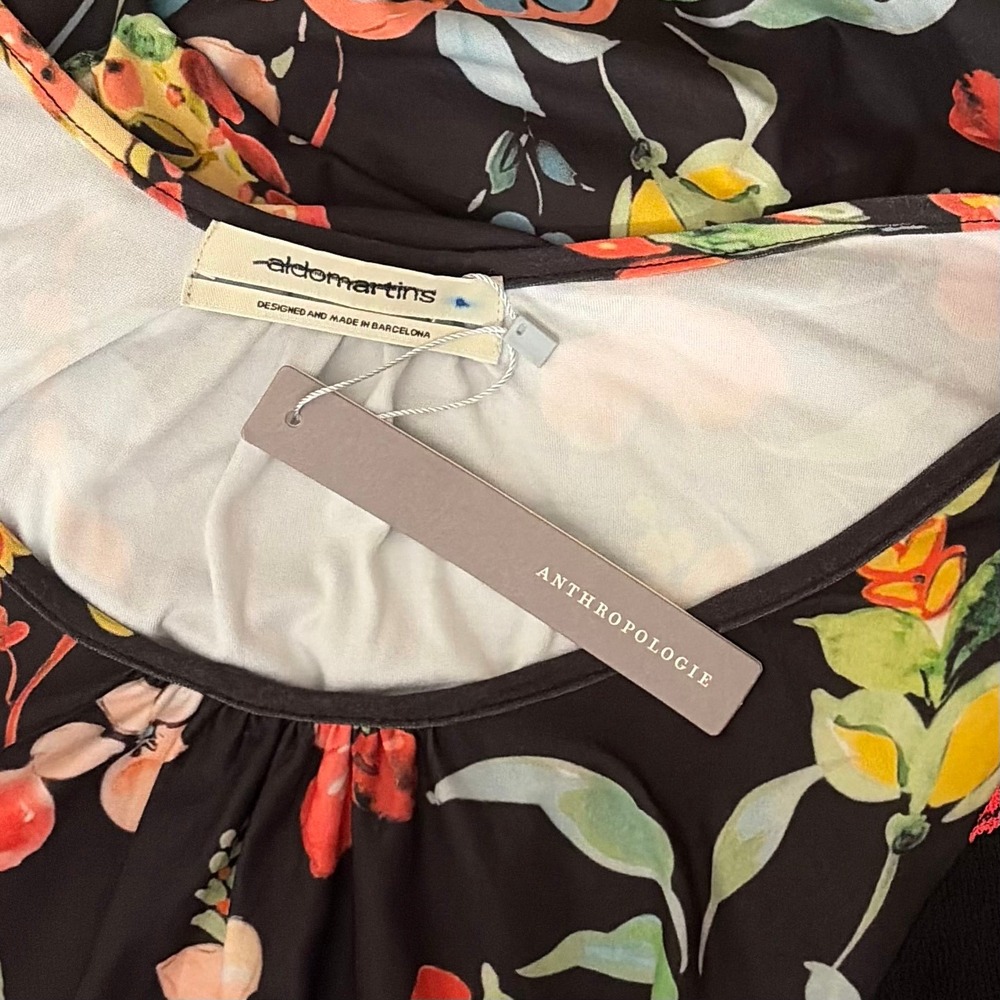 NWT!! Anthropologie ALDOMARTINS Catalonia Floral Paisley Maxi Dress Medium - Picture 12 of 16